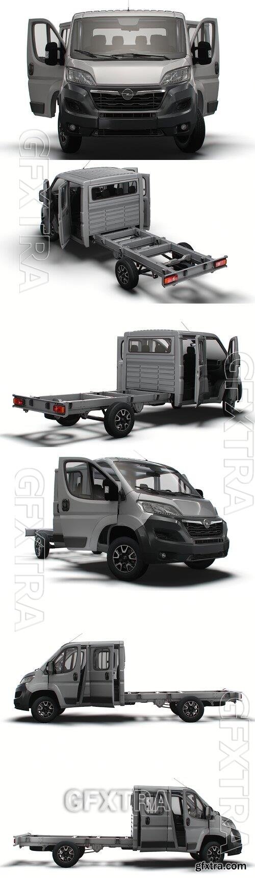 Opel Movano Chassis Truck CrCab 4035WBXL HQInterior 2023 Model