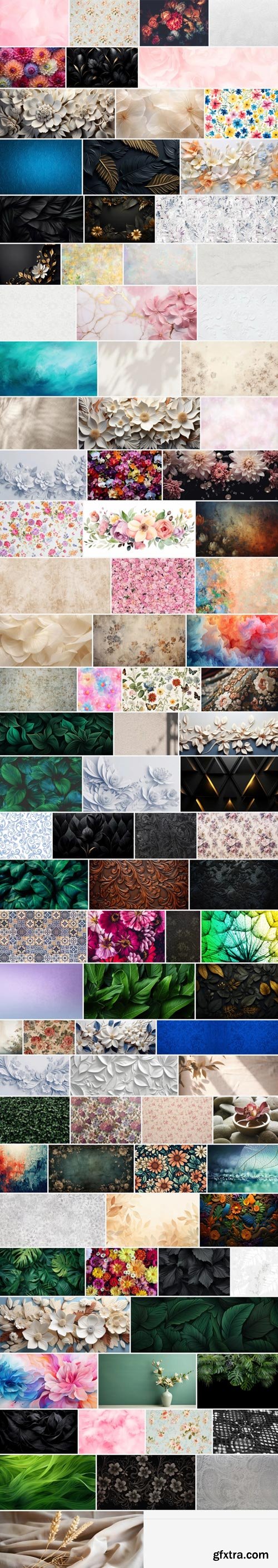 Amazing Photos, Floral Texture 100xJPEG