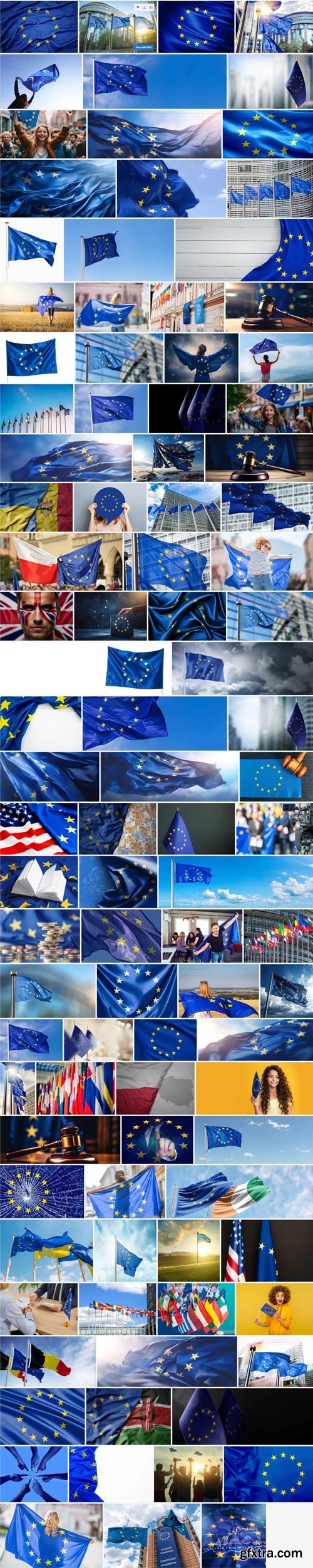 Amazing Photos, European Union Flag 100xJPEG