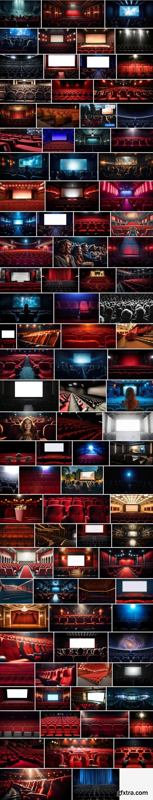 Amazing Photos, Empty Cinema Auditorium 100xJPEG