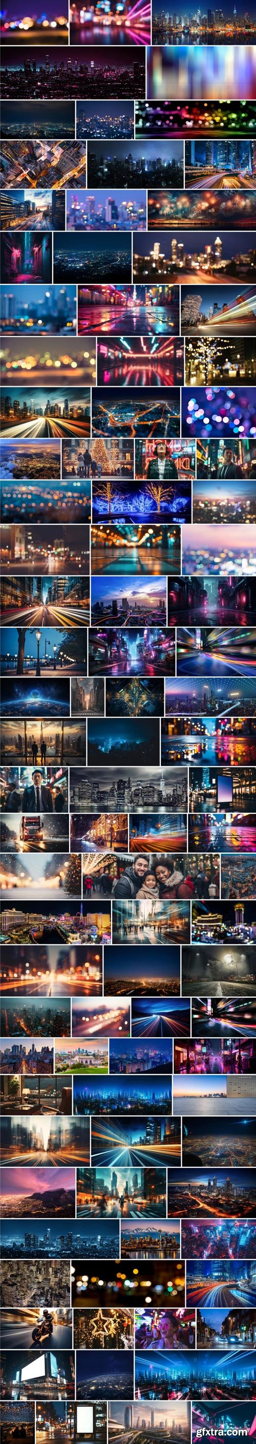Amazing Photos, City Lights 100xJPEG