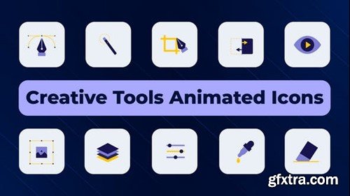 Videohive Creative Tools Animated Icons 52088760