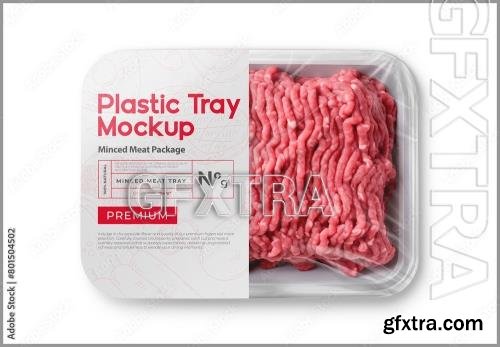 Plastic Tray Mockup - Minced Meat 801504502