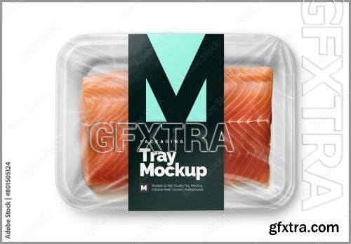 Plastic Tray Mockup - Salmon 801505124
