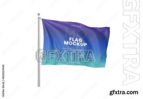 Flag Mockup 800537440