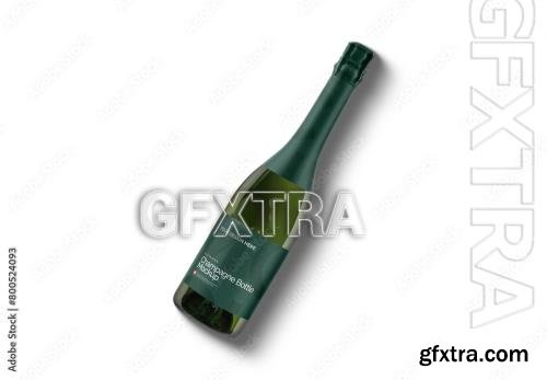 Champagne Bottle Mockup 800524093