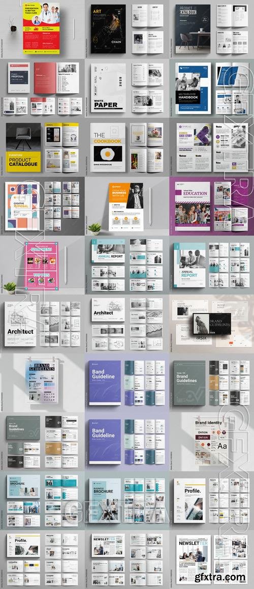 30 Indesign Templates Bundle 24 by Adobestock