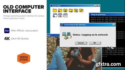 Videohive Old Computer Dial Up Interface 52108304