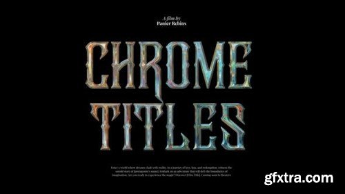 Videohive 10 Cinematic Chrome Titles 52099347