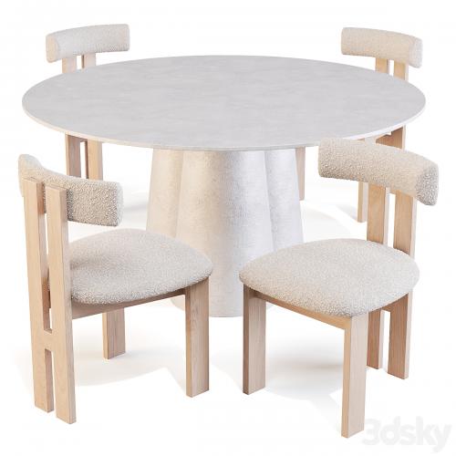 Dining Set: Crate and Barrel (Davenport Table and Ceremonie Chairs)