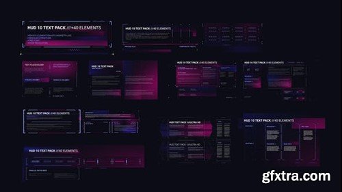 Videohive HUD 10 TEXT PACK 52123109 Videohive HUD 10 TEXT PACK 52123109