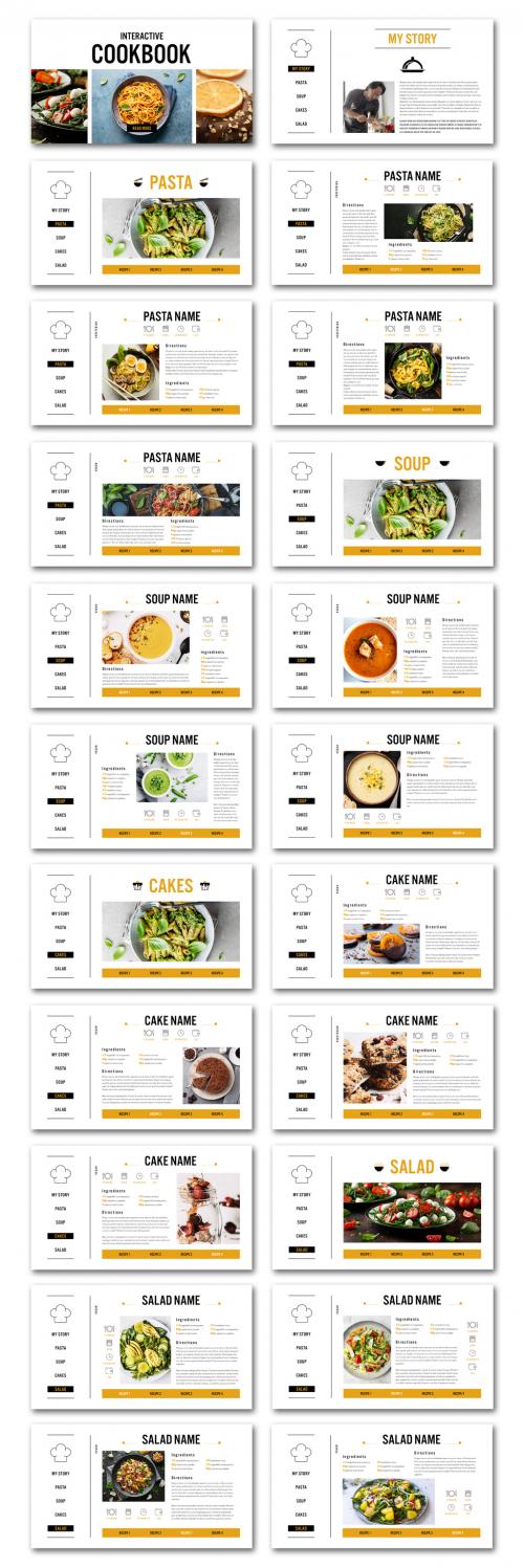 Interactive Pdf Cookbook Layout