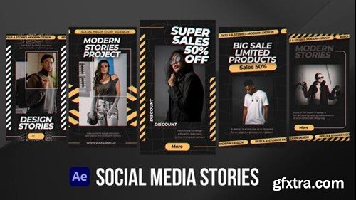 Videohive Social Media Stories for After Effects 52125319