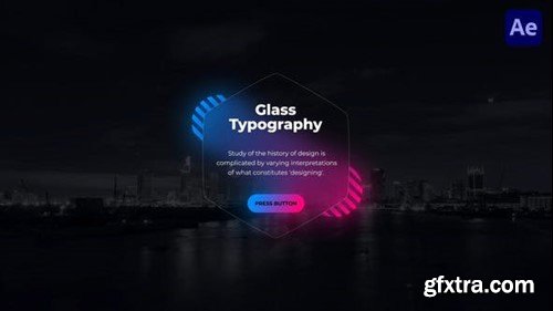 Videohive Glass Typography for After Effects 52125708