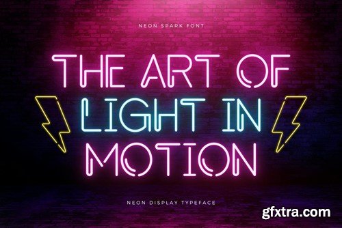 Neon Spark - Y2k Neon Font YCMYWK8 Neon Spark - Y2k Neon Font YCMYWK8