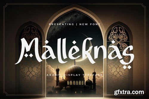 Malleknas - Arabic Display Typeface P9DFTPS