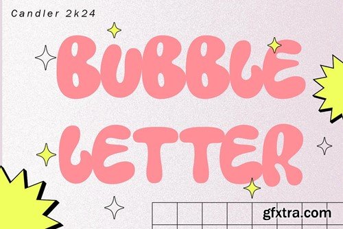 Candler - Bubble Display Typeface W7L3SCF