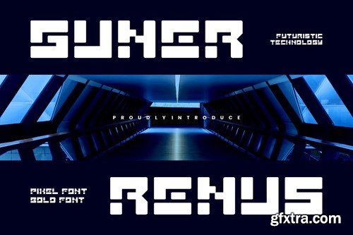 Guner Renus - Tech & Futuristic Font 2EJCL34
