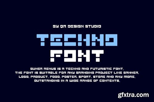Guner Renus - Tech & Futuristic Font 2EJCL34 Guner Renus - Tech & Futuristic Font 2EJCL34