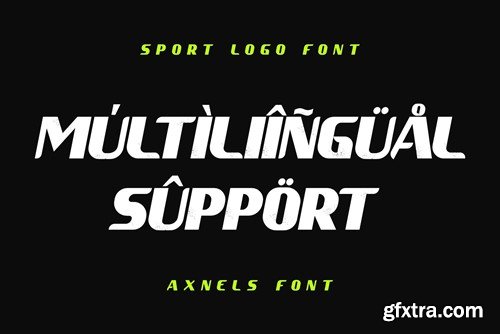 Axnels|Sport Logo Font CNRZWDP