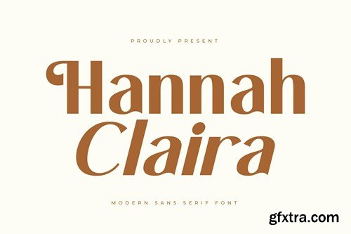 Hannah Claira Modern Sans Serif Font K8DXMTK
