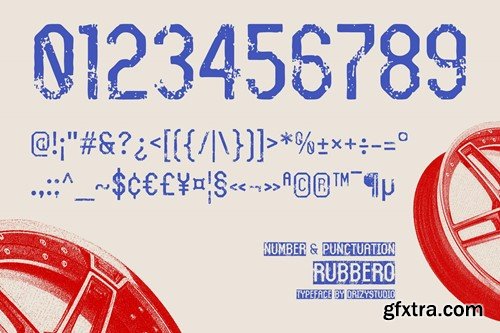 Rubbero – Rubber Stamp Condensed Font SMWE9C6