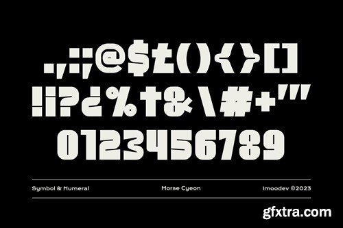 Morse Cyeon - Unique Bold Display Font 47V2FVR