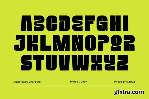Morse Cyeon - Unique Bold Display Font 47V2FVR