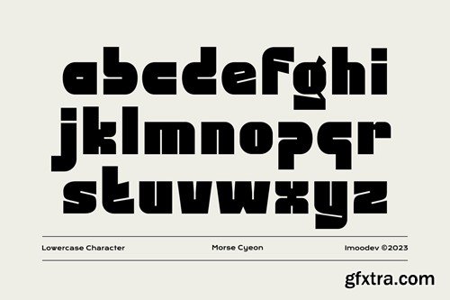 Morse Cyeon - Unique Bold Display Font 47V2FVR