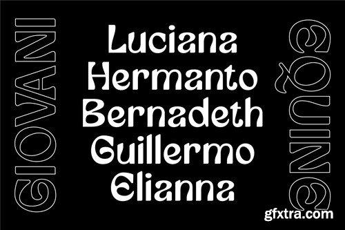 Giovani Equine - Display Font U362MZZ