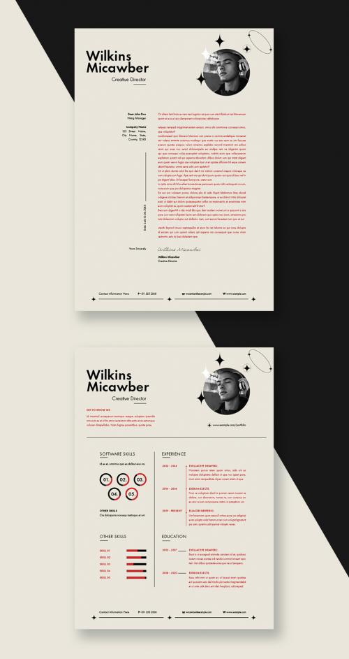 Black and Red Resume