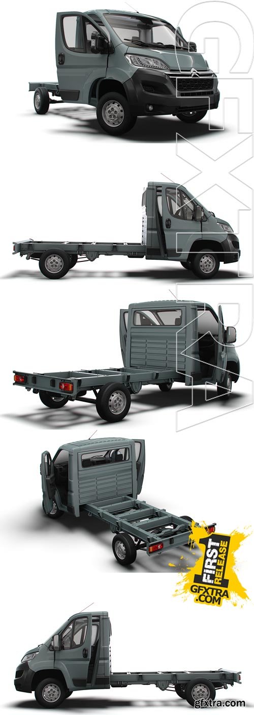 Citroen Jumper Chassis Truck SCab 3450WB HQInterior 2023 Model