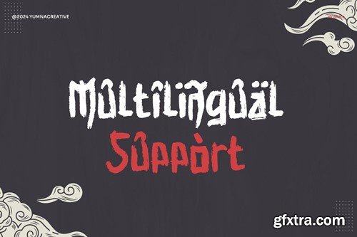 Hoshita - Textured Brush Font B4DVKM9