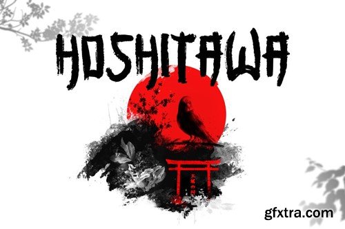 Hoshita - Textured Brush Font B4DVKM9