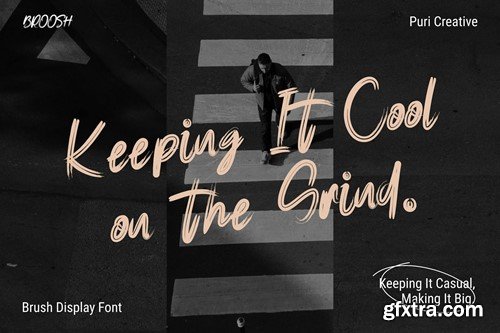 Broosh - Display Brush Font 6BKP5GJ