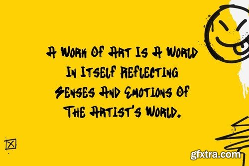 Byones - Graffiti Brush Font QRK55JD