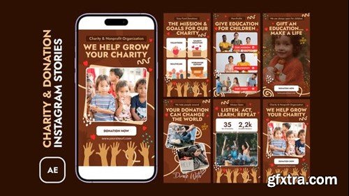 Videohive Charity and Donation Instagram Stories 51969135