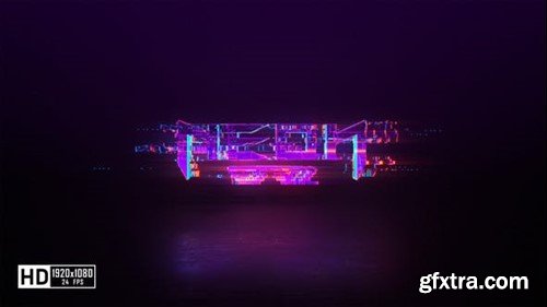 Videohive Glitch Neon Logo Reveal 51863297