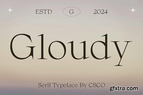 Gloudy – Modern Serif KFY9MC5