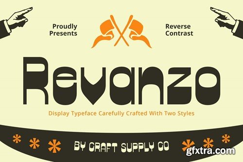 Revanzo – Reverse Contrast Font 2CZP9LL
