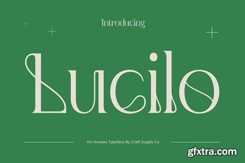 Lucilo – Art Noveau Font XX7CYG3