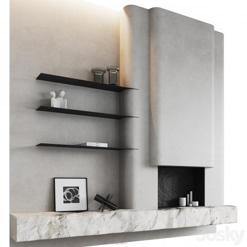 Fireplace area Monolithic