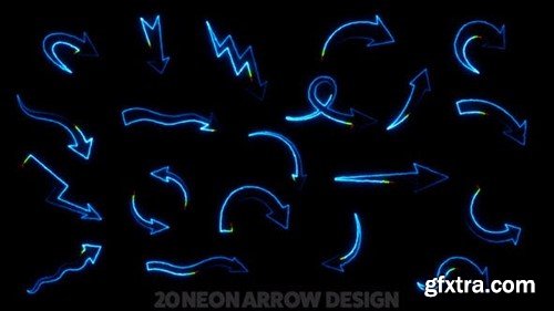 Videohive Neon Arrow Pack 52067947 Videohive Neon Arrow Pack 52067947