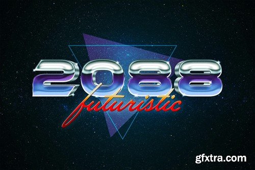 Retrowave Text Effects Collection 79BNT3N