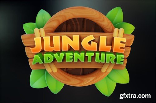 Game Hero Adventure 3D Text Effect HQYJB6N