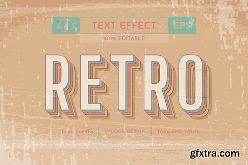 5 Music 80s Editable Text Effects, Graphic Styles NRPABLV