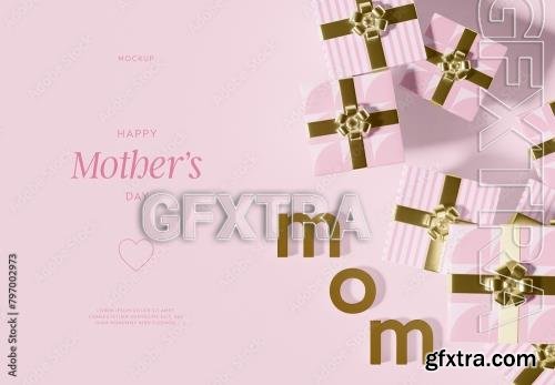 Happy Mothers Day Banner Design Mockup 797002973