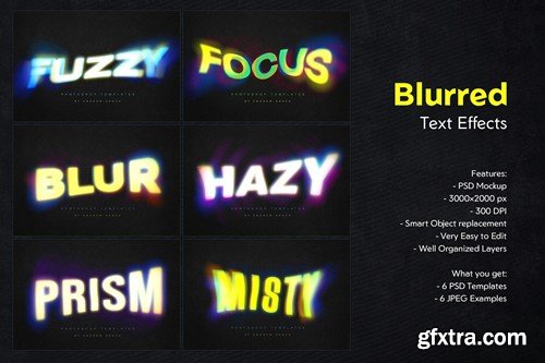 Gradient Blurred Text Effect HWARGJ2