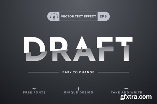 Razor - Editable Text Effect, Font Style 3EQGHTA