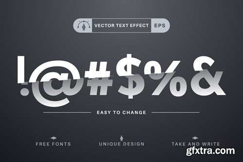 Razor - Editable Text Effect, Font Style 3EQGHTA